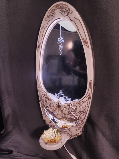 InkCarved Meditation Mirror - Beige Desert